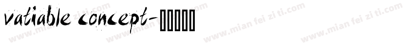 vatiable concept字体转换